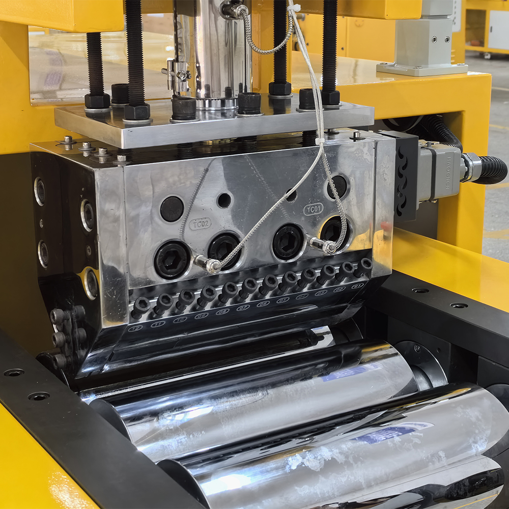 ZS-432-25实验室下挤出流延机  薄膜片材挤出机