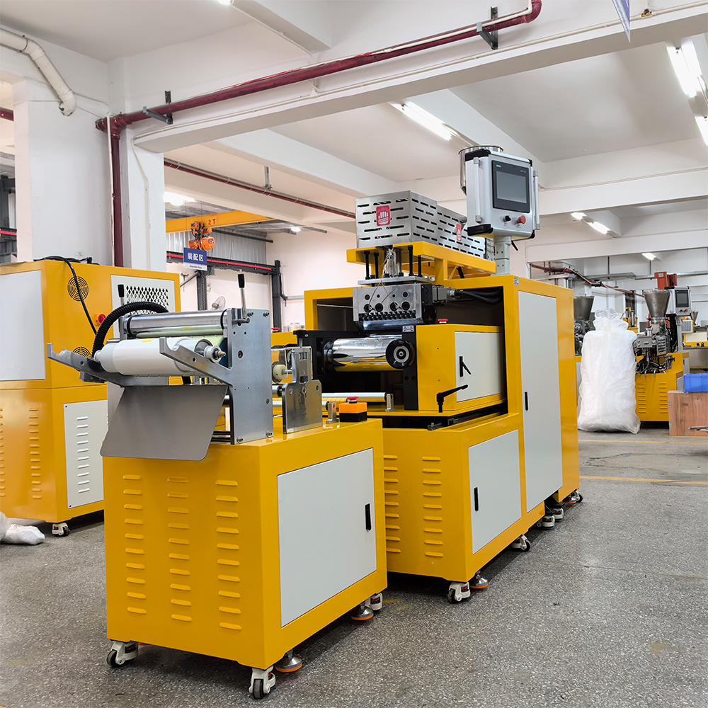 ZS-432-25实验室下挤出流延机  薄膜片材挤出机